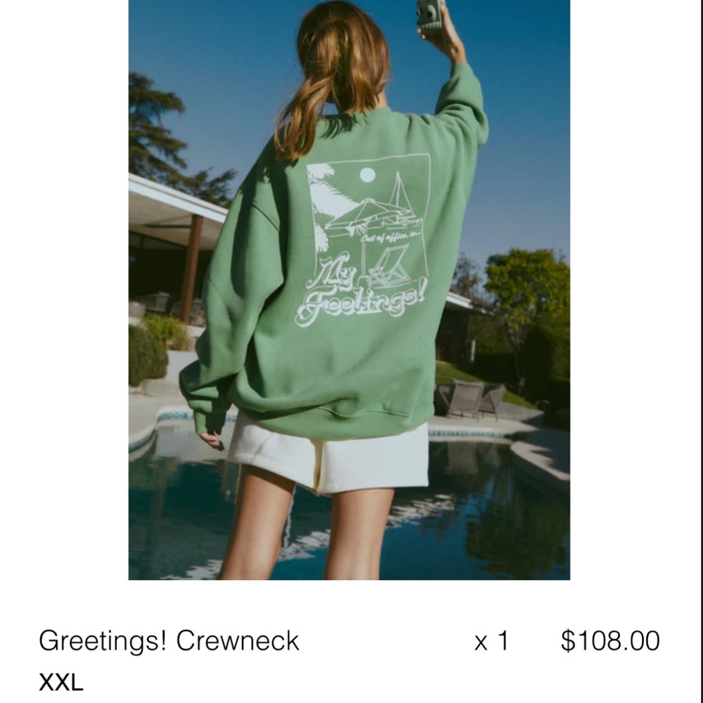 Mayfair Group - 'Greetings!' Fleece Crewneck - XXL